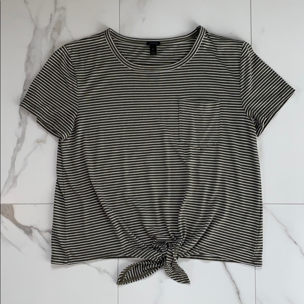 J.Crew Tie Front T-shirt